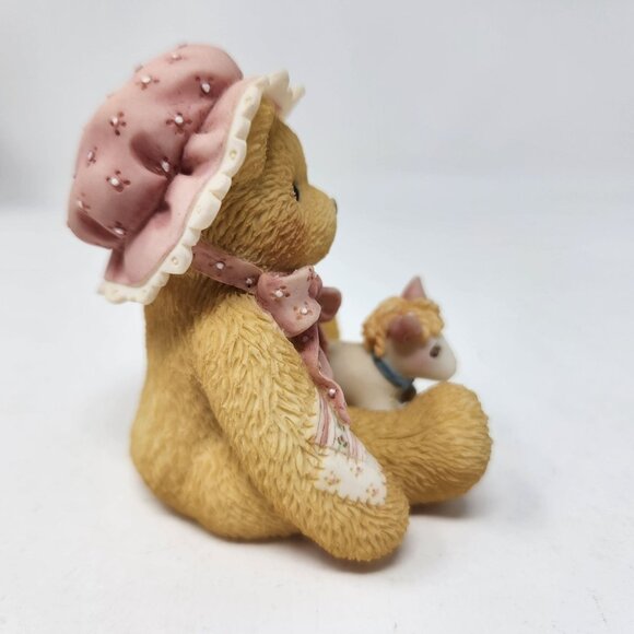 1998 Cherished Teddies CHERISH 476633 Baby Girl with Toy Horse Figurine "Reach O - Picture 7 of 12